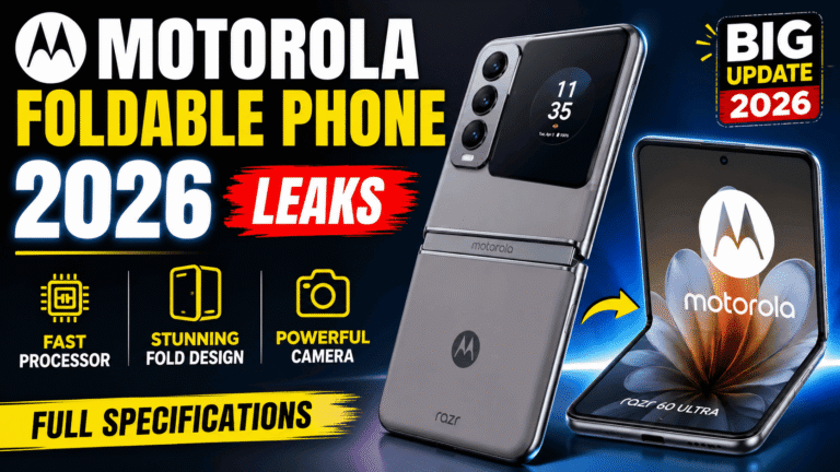 Motorola Foldable Phone 2026: Shocking Big Upgrades, Powerful Processor & Stunning New Design