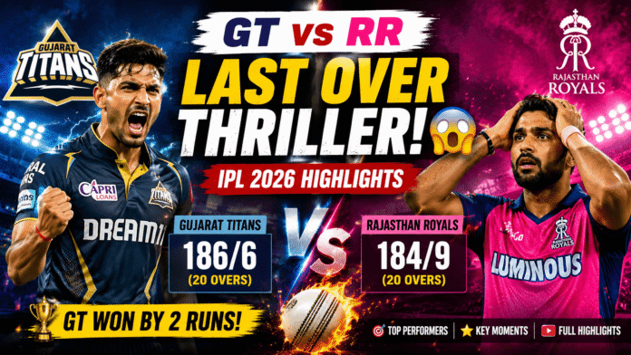 Gujarat Titans vs Rajasthan Royals 2026: Big Match Full Overview & Complete Analysis