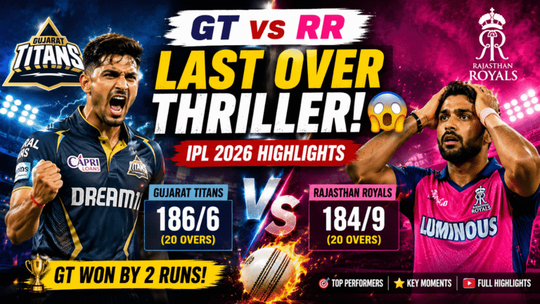 Gujarat Titans vs Rajasthan Royals 2026: Big Match Full Overview & Complete Analysis