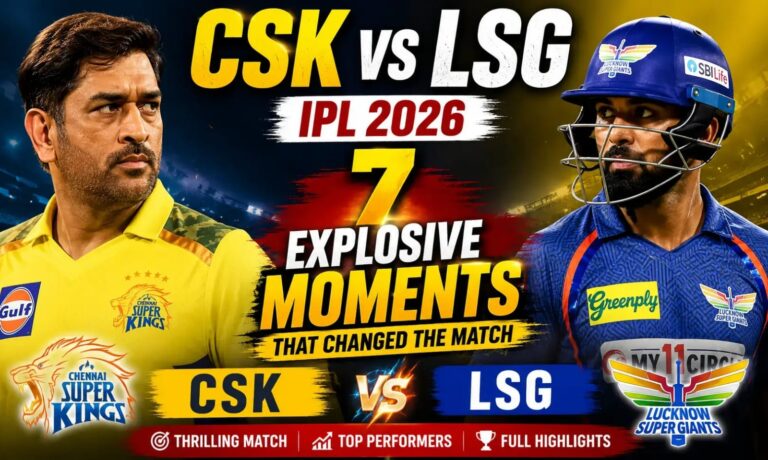 CSK vs LSG in the IPL 2026: 7 Explosive Match Moments Creating Huge Buzz