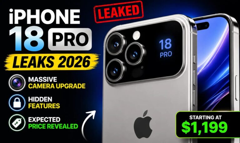 iPhone 18 Pro Leaks 2026: Shocking Hidden Features, Massive Camera Upgrade & Expected Price Revealed