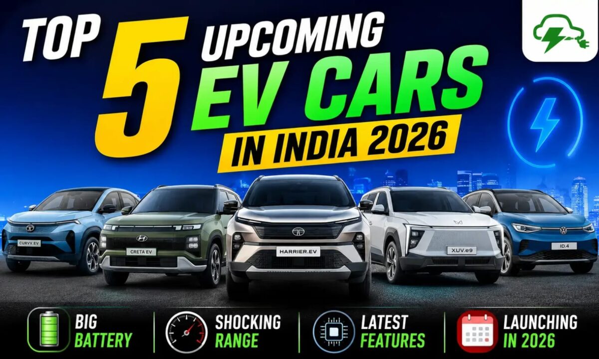 Top 5 Upcoming EV Cars in India 2026: Big Battery & Latest Features Revealed
