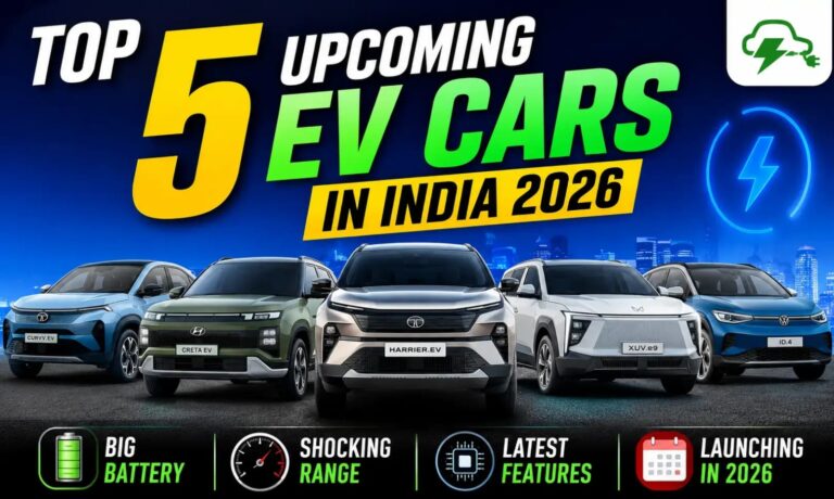 Top 5 Upcoming EV Cars in India 2026: Big Battery & Latest Features Revealed