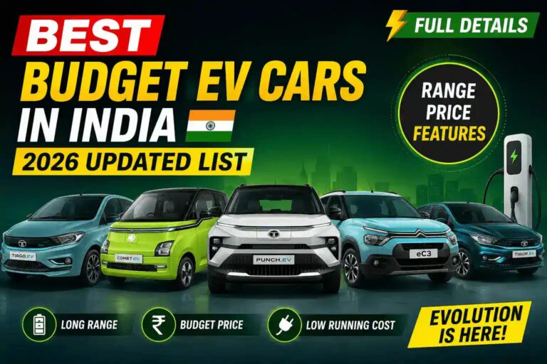 Best Budget EV Cars in India 2026 – Price Drop, Range & Full Details