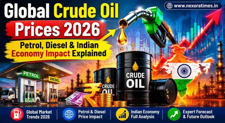 Global Crude Oil Prices 2026 Shock India: Petrol, Diesel and Economy Impact Explained