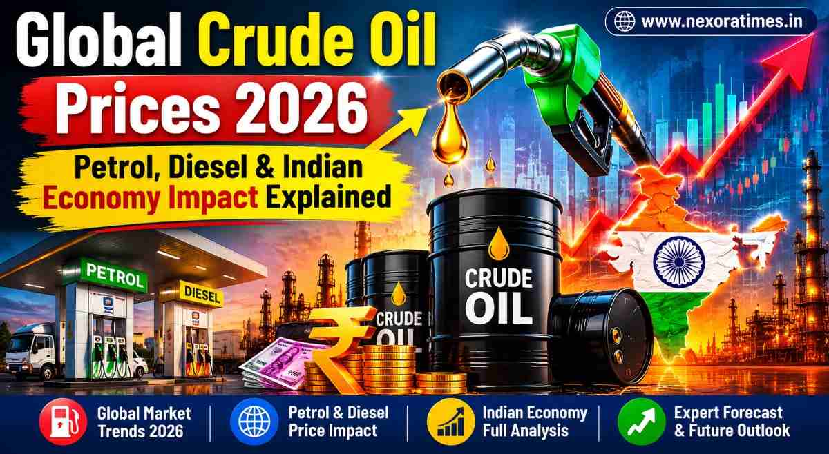 Global Crude Oil Prices 2026 Shock India: Petrol, Diesel and Economy Impact Explained