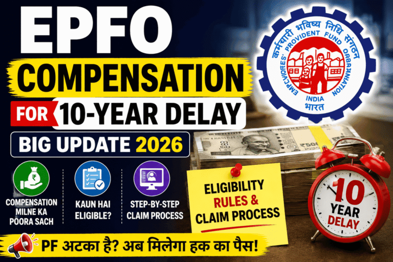 EPFO Compensation for 10-Year Delay: Shocking Big Update, Eligibility Rules & Complete Claim Process 2026