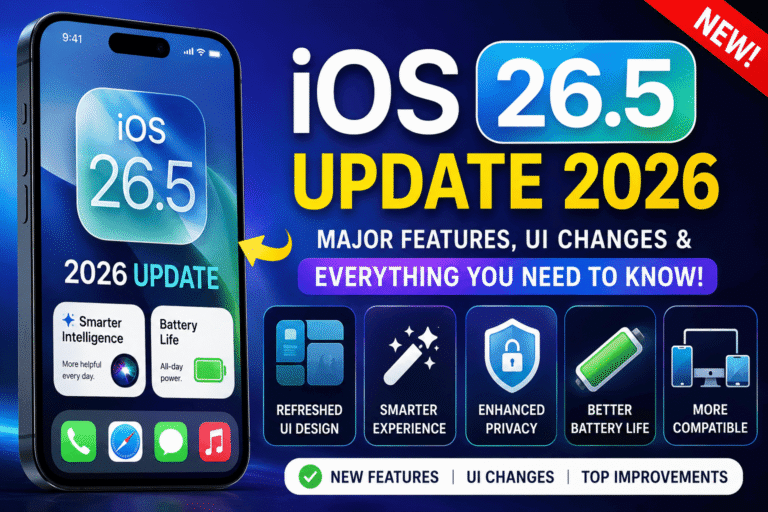 Apple iOS 26.5 Update 2026: Shocking 7 New Features, Major UI Changes & Hidden Upgrades Revealed