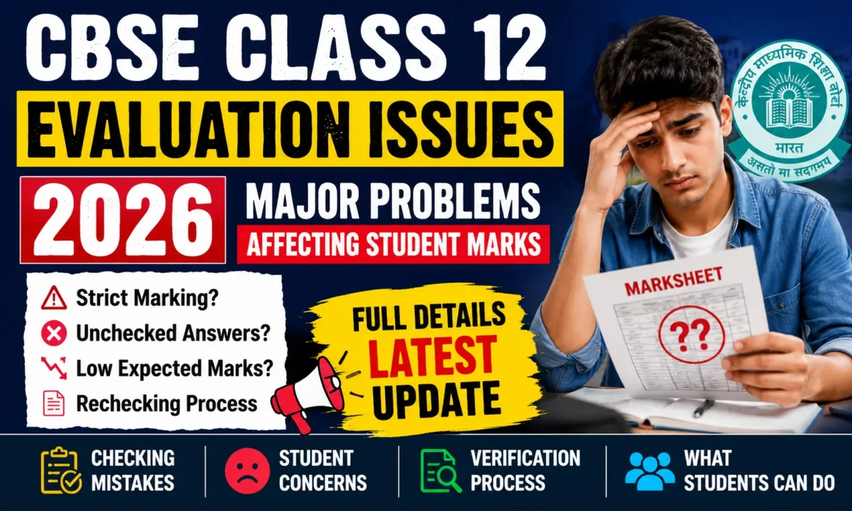 CBSE Class 12 Evaluation Issues 2026: Big Problems Affecting Student Marks, Rechecking & Latest Update