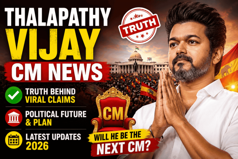 Thalapathy Vijay CM News 2026: 7 Shocking Facts, Big Update on Viral Claims, Political Future & Latest Reality Explained