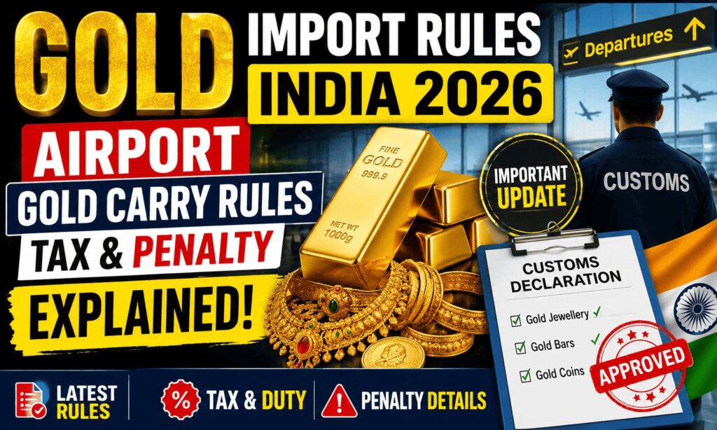 Gold Import Rules India 2026: Big Latest Update on Airport Gold Duty & Customs Rules