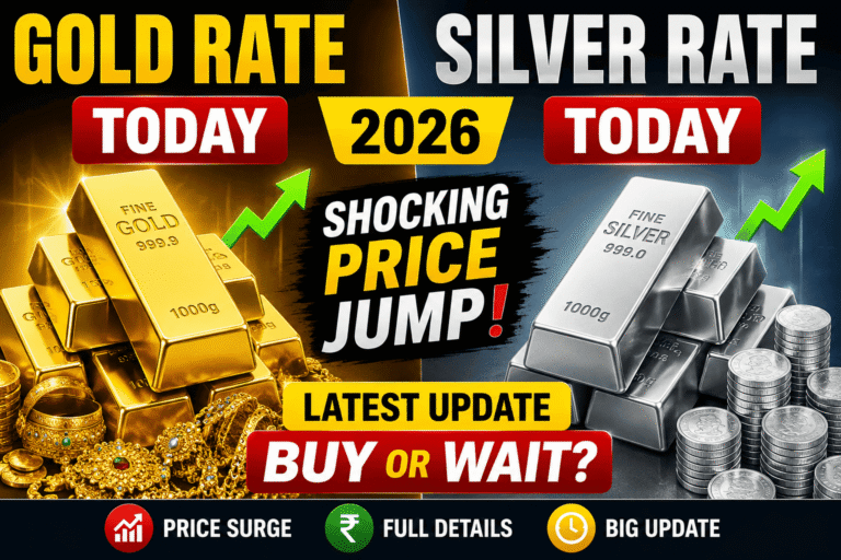 Gold Rate Today & Silver Rate Today 2026: Shocking Big Price Jump, Latest Full Update, Buy Now or Wait?