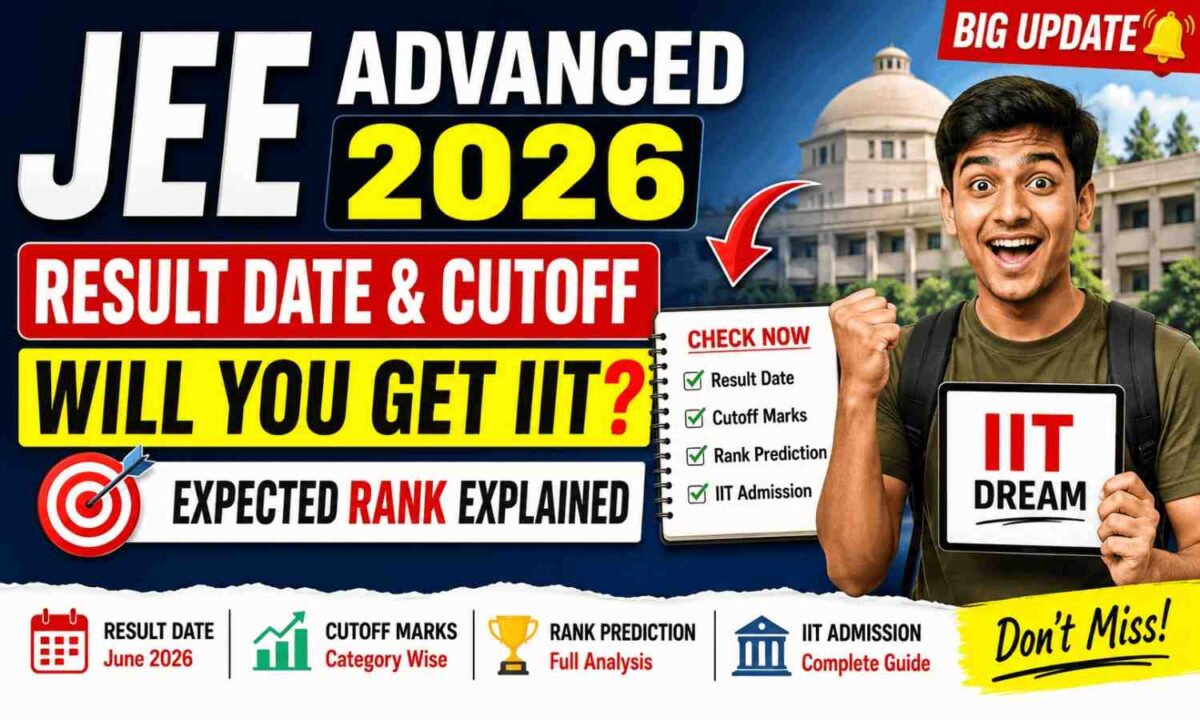 JEE Advanced 2026 Result Date & Cutoff: Will You Get an IIT? Expected Rank, Marks & Full Admission Revealed