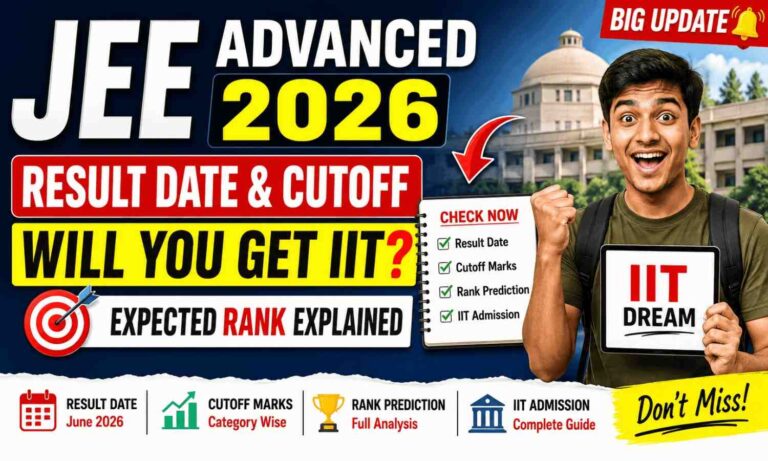 JEE Advanced 2026 Result Date & Cutoff: Will You Get an IIT? Expected Rank, Marks & Full Admission Revealed
