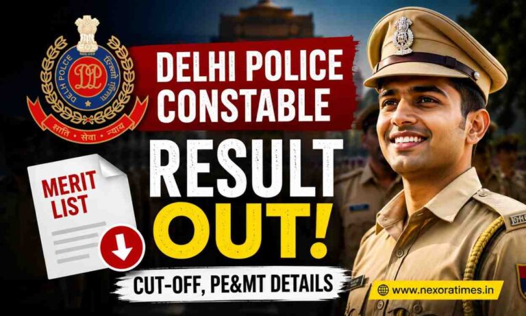 Delhi Police Constable Result 2026 Out: Merit List PDF, Cut-Off, PE&MT Details