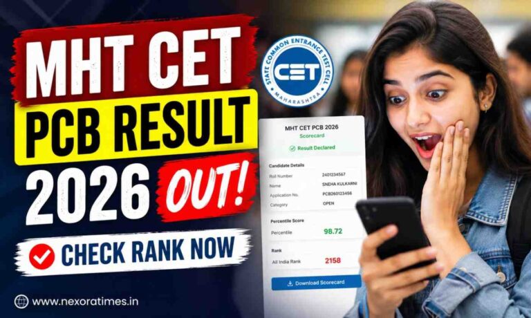 MHT CET PCB Scorecard 2026 Released: Direct Link to Check Rank and Percentile